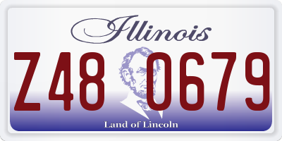 IL license plate Z480679