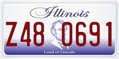 IL license plate Z480691
