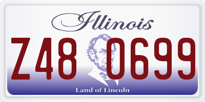 IL license plate Z480699