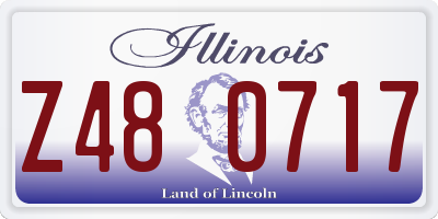 IL license plate Z480717
