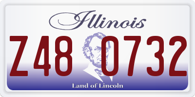 IL license plate Z480732