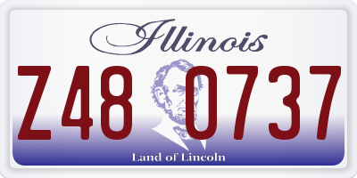 IL license plate Z480737