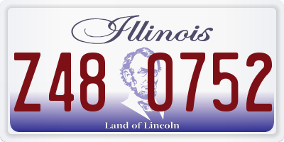 IL license plate Z480752