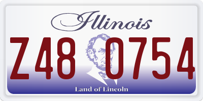 IL license plate Z480754