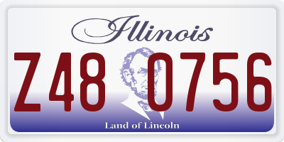 IL license plate Z480756