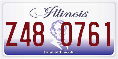 IL license plate Z480761