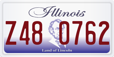 IL license plate Z480762