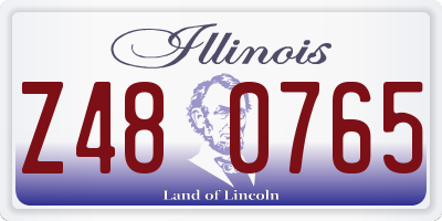 IL license plate Z480765