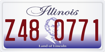 IL license plate Z480771