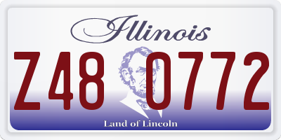 IL license plate Z480772