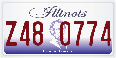 IL license plate Z480774