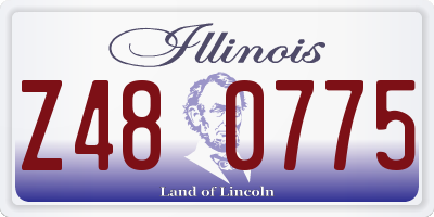 IL license plate Z480775