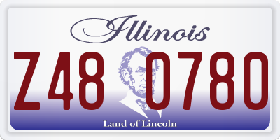 IL license plate Z480780