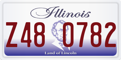 IL license plate Z480782