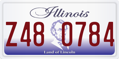 IL license plate Z480784