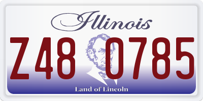 IL license plate Z480785
