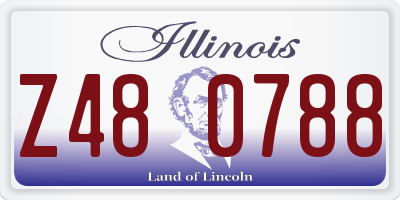 IL license plate Z480788