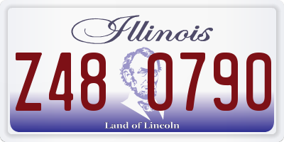 IL license plate Z480790