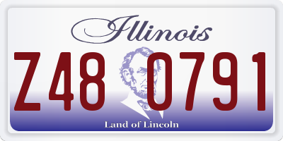 IL license plate Z480791