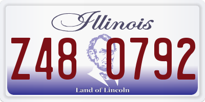 IL license plate Z480792
