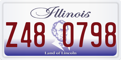 IL license plate Z480798