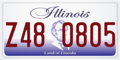 IL license plate Z480805