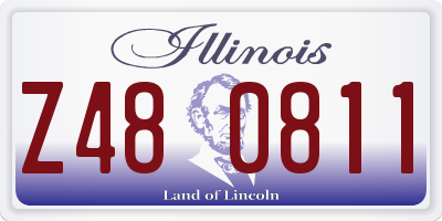 IL license plate Z480811