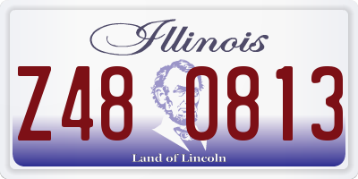 IL license plate Z480813