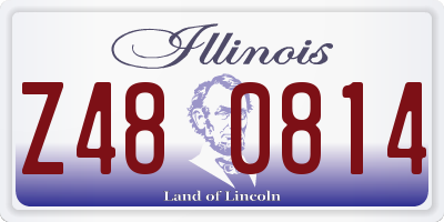 IL license plate Z480814