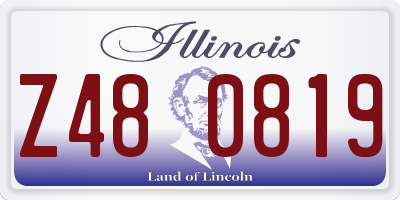 IL license plate Z480819