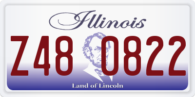 IL license plate Z480822