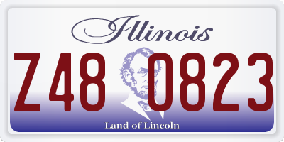 IL license plate Z480823