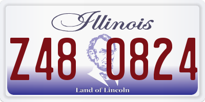 IL license plate Z480824