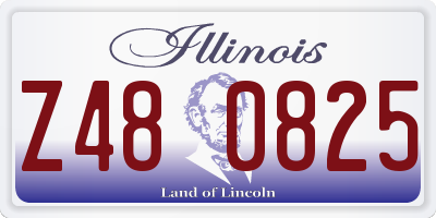 IL license plate Z480825