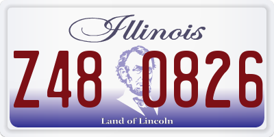 IL license plate Z480826