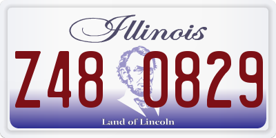 IL license plate Z480829