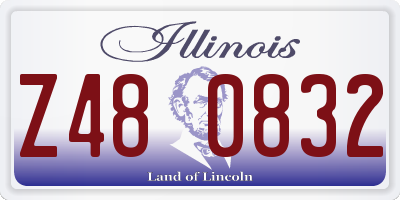 IL license plate Z480832