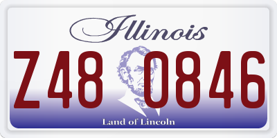 IL license plate Z480846