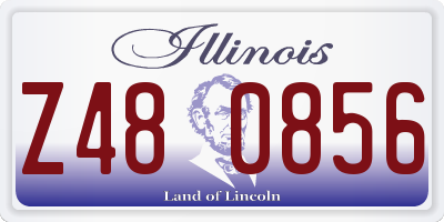 IL license plate Z480856