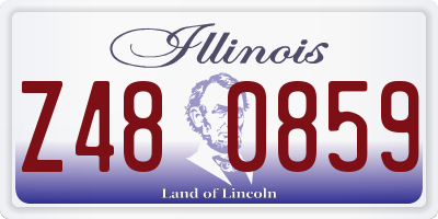 IL license plate Z480859