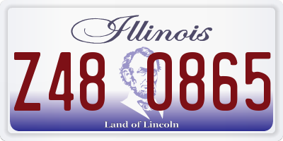 IL license plate Z480865