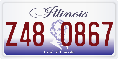 IL license plate Z480867