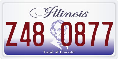 IL license plate Z480877