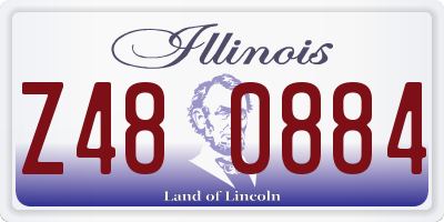 IL license plate Z480884