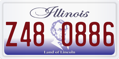 IL license plate Z480886