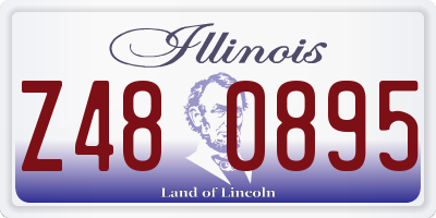 IL license plate Z480895