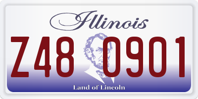 IL license plate Z480901