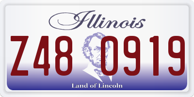 IL license plate Z480919