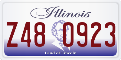 IL license plate Z480923