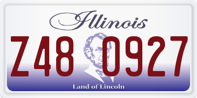 IL license plate Z480927